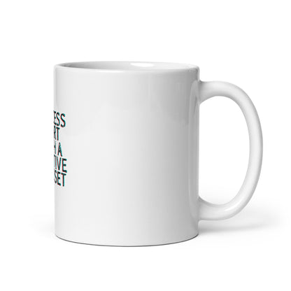 White glossy mug